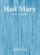 Hail Mary SATB choral sheet music cover